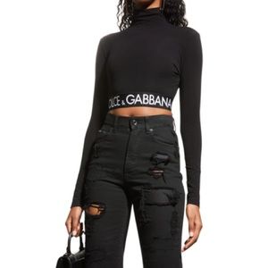 SOLD Dolce & Gabbana Logo Cotton Crop Top NWT 42(6)